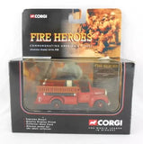 Corgi Fire Heroes 1953 Mack B open fire pumper diecast in retail box, red