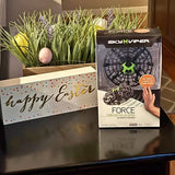Toy drone in retail box, black and green