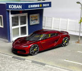 HKM 1:64 Red Gemera Super Racing Sports Model Diecast Metal Car Parts