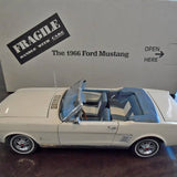 Danbury Mint 1966 White Ford Mustang 1:24 Scale Diecast.Ships to you
