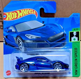 Hot Wheels 2023 HW Green Speed #70 RIMAC NEVERA metallic blue diecast model car Parts