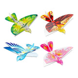 Assorted flying bird RC drone toys with colorful wing designs