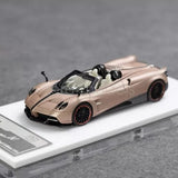 1:64 Scale Flame Gold Huayra BC Convertible Sports Car Model Diecast Resin Parts