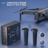 Drone landing gear spare legs with mounting adapter, two cylindrical parts