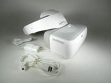 DJI FPV headset in white with head strap and included cables