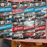 NASCAR diecast car 8-pack, 1:64 scale in numbered Petty-themed blister boxes