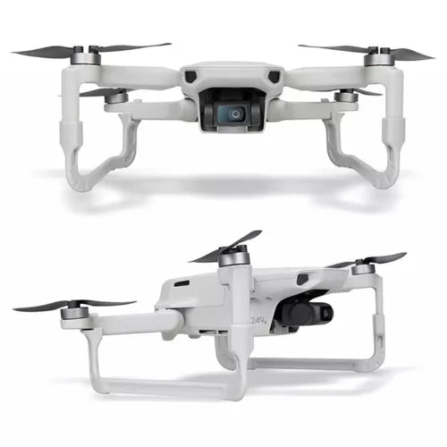 DJI Mavic Mini 2 landing gear extender kit for drone, with white extended legs