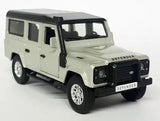 Tayumo 1/36 Land Rover Defender 110 Indus Silv Pull back & Go Diecast Car Toy