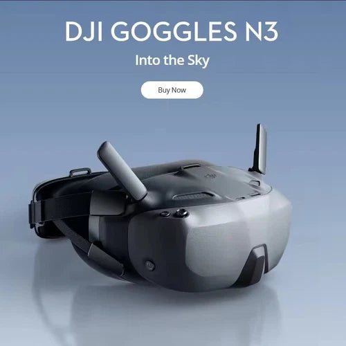 DJI Goggles N3 FPV headset with head strap and front display module