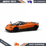 MotorMax Licensed 1:24 Scale Pagani Zonda F Diecast Model Car Orange Parts