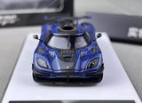 TPC 1:64 Blue Carbon One 1 Super Racing Sport Diecast Metal Car Gift Parts