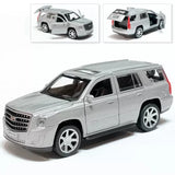 Cadillac Escalade Metal Model Diecast Car Scale Collectible Toy Cars Silver 1/36 Toy