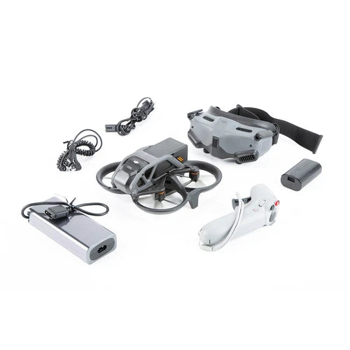 DJI Avata drone pro-view combo with remote controller, batteries, gray/black