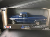 Motor Max American Classics Diecast Blue 1979 Ford F-150 Custom Truck 1:24 Model Parts