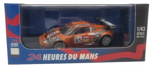 1:43 diecast racing car model in retail box, orange #85 Spyker C8 Spyder