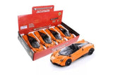 PAGANI Huayra roadster 1:24 diecast model car in orange with black accents