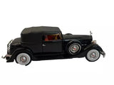 Anson 1934 Packard 1:27 Scale Diecast Car Black Red Upholstery Convertible Parts