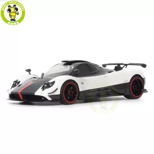 Pagani Zonda Cinque 1:18 diecast coupe model car, white with black accents and red wheels