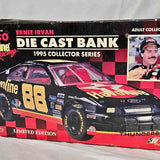 1994 Racing Champions 1:24 scale Diecast Coin Bank of the #88 Havoline Ford driven by Ernie Irvan.Katy TX