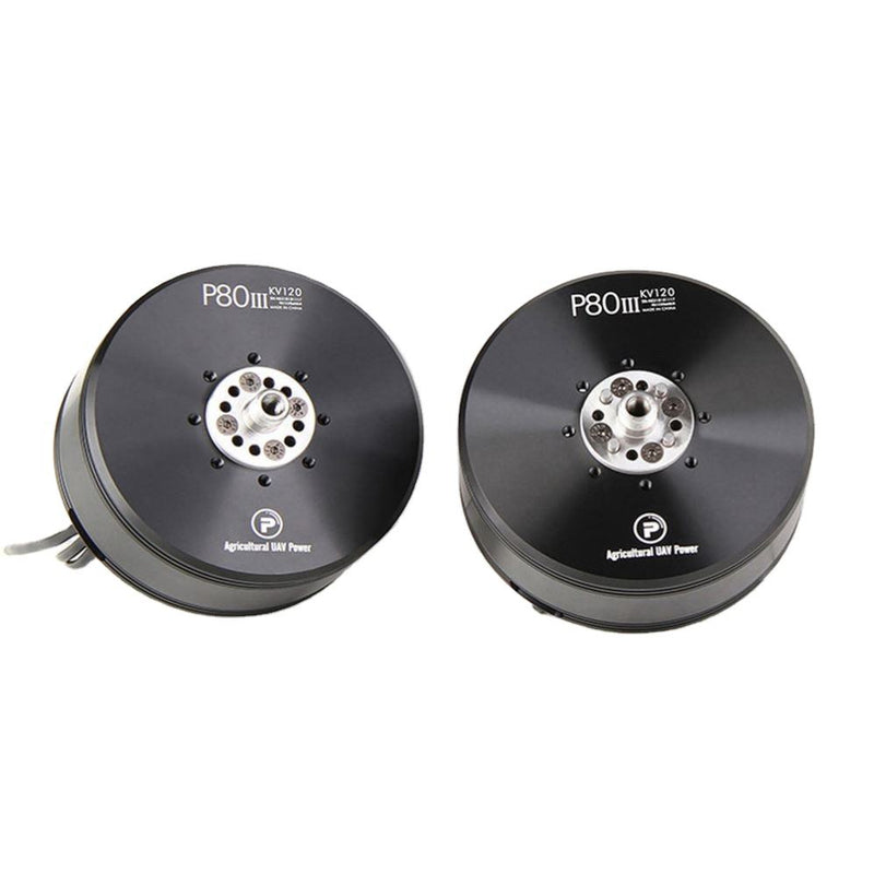 Brushless drone motor, P80III series KV120, with mounting plate and pins