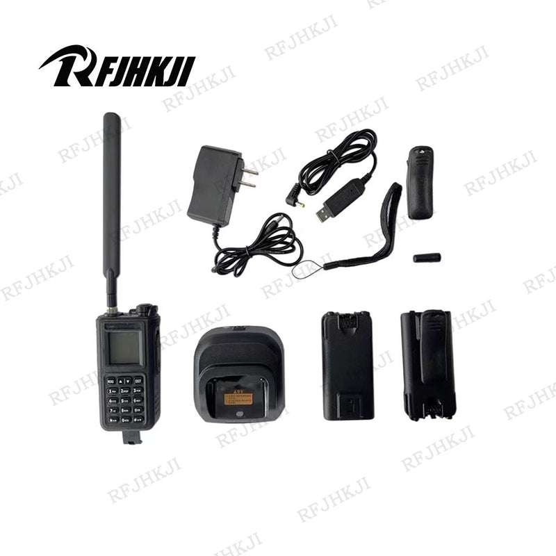 Drone signal detector with handheld display, antenna, USB and battery accessories
