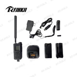 Drone signal detector with handheld display, antenna, USB and battery accessories