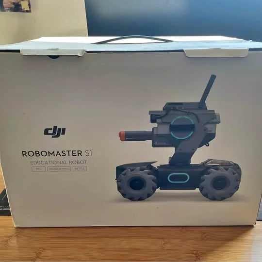 DJI Robomaster S1 functional robot box with drone robot graphic