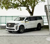 White Escalade ESV 1:64 diecast metal SUV model car with black wheels