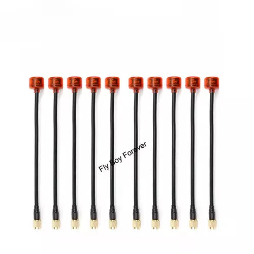 5.8G long-range racing antenna connector adapters, orange coax cables
