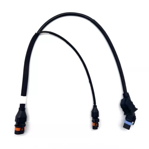 Rear nozzle adapter signal cable with three connectors, black