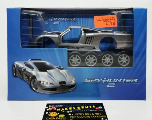 Spy Hunter 2 Saleen diecast model kit box with silver car, 1/24 scale