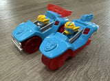 Paw Patrol Super Paws Mighty Twins True Metal Diecast Car Ella & Tucker 1:55 HTF Parts