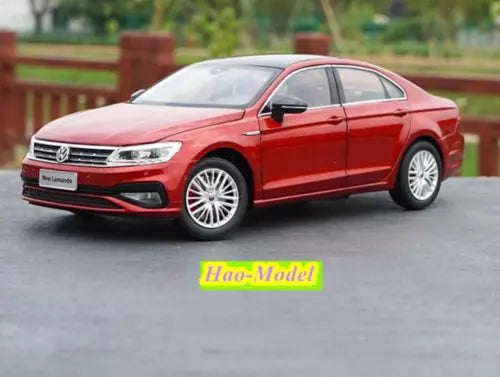 Red VW Lamando diecast model car with front three-quarter view and Hao-Model logo