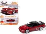 Red 1990 Eagle Talon TSI diecast model car, 1:64 scale, with white wheels