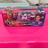 1:24 NASCAR diecast stock car replica in retail box, No. 24 Pepsi.