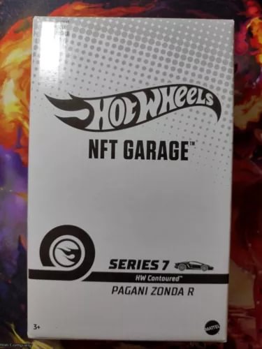 Hot Wheels NFT Garage Series 7 Pagani Zonda R collectible diecast card