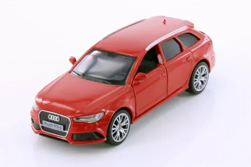 Red Audi RS6 diecast model toy car, 1/36 scale