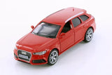 Red Audi RS6 diecast model toy car, 1/36 scale