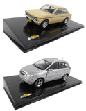 Set of 2 Model Cars Chevrolet Captiva + Chevette Opel 1:43 Diecast LC14 Parts