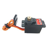 Micro digital servo with metal gear, black housing and orange wiring, GDW DS041MG