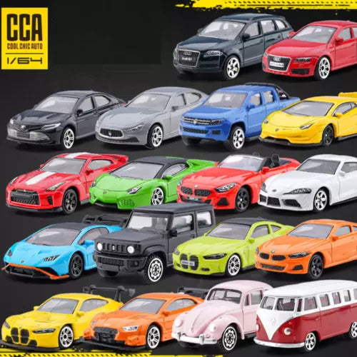 Diecast racing sports model cars set, assorted colors