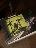 RC drone box with illustrated quadcopter and control diagram