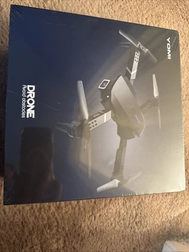 Yomi mini drone retail box with drone artwork and sealed packaging