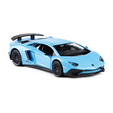 1:36 Lamborghini Aventador LP750-4 SV Model Car Diecast Toy Vehicle Kids Blue Toy