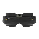 FPV racing drone goggles, black with front display module
