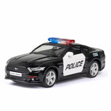 1:36 Ford Mustang GT Police Car Model Car Diecast Toy Cars Toys for Boys Gifts Toy