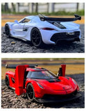 1:32 Koenigsegg Jesko Attack Alloy Sports Car Model Diecast Metal Super Car Parts