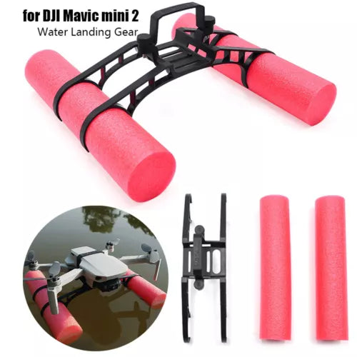 Water landing gear kit with pink foam buoyancy floats and mounting frame