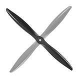 Carbon fiber folding propeller with 19x10 two-tone blades, center hub hole