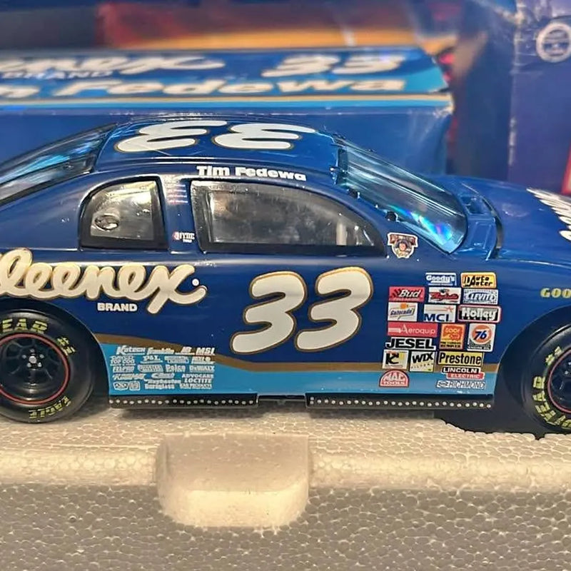 1:24 diecast race car with blue and gold #33 Tim Fedewa livery